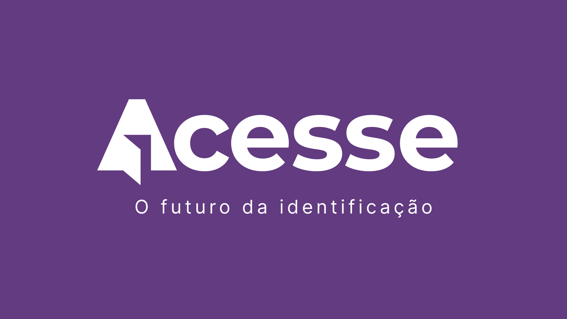 Acesse visual identity with its future of identification tagline